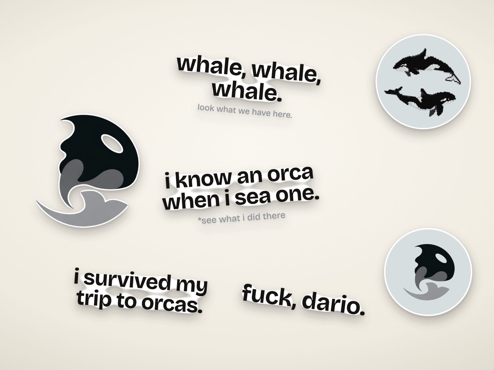 Orca sticker pack